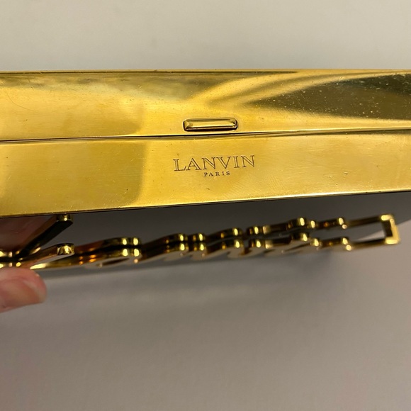 Authentic Lanvin clutch with chain - Picture 8 of 11